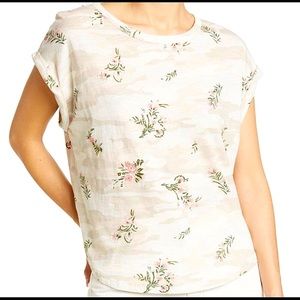 LUCKY BRAND Floral Camo Tee